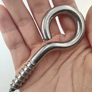 Fasto-<span class=keywords><strong>tornillo</strong></span> de madera de acero al carbono, <span class=keywords><strong>gancho</strong></span> de ojo, negro, de acero inoxidable - Product Image 3