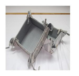 Panier à pain 100% coton, écologique, vintage, multi-usages, facile à nouer et à utiliser - Product Image 2