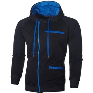 เสื้อฮู้ดดี้ผู้ชาย ผ้าฟลีซผสม ซิปหน้า สวมใส่สบาย ลายกราฟิก ผ้าฝ้าย ย้อมสีแบบไทได สำหรับผู้ชาย - Product Image 3