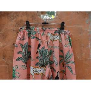 Indien Rose Jungle Main Bloc D'impression 100% Coton En Gros Costume De Nuit de nuit De Nuit Pyjama Set Pyjamas Robe - Product Image 4