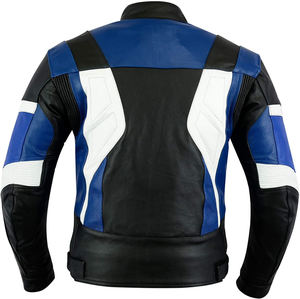 Chaqueta de Motociclismo de Cuero Vacuno de Diseño Personalizado, Talla Grande, para Invierno, de Seguridad y Carreras, por Standard International - Product Image 4