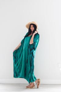 Cárdigan largo de algodón con manga larga para mujer, caftán elegante de talla grande, última colección, 3/4 - Product Image 2