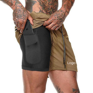 Pantalones cortos deportivos para hombre, ropa de gimnasio, entrenamiento, correr - Product Image 4