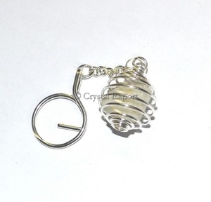 White MoonStone Tumbled Keychain for Sale | White MoonStone Tumbled Keychain Online | White MoonStone Tumbled Keychain - Product Image 1