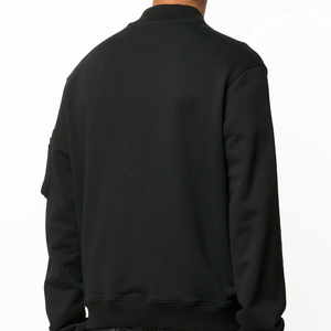 Blouson universitaire réversible coupe-vent pour homme grande taille, en molleton coton-polyester, col et poignets côtelés, poches plates - Product Image 2