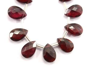 พลอยโกเมนธรรมชาติสีแดง15ชิ้น,เครื่องประดับแฮนด์เมดสำหรับผู้หญิงเหมาะเป็นของขวัญสำคัญน่ารักทำจากลูกแพร์รูปร่างลูกแพร์ - Product Image 4