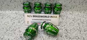 มวลสีเขียวที่ระลึกงานศพโกศศพอุปกรณ์ Brassworld อินเดีย - Product Image 4
