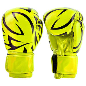 Vente en gros personnalisables 8oz 10oz 12oz 14oz 16oz Gants de boxe noirs Supports de poignet Meilleure vente OEM en cuir PU de combat mixte - Product Image 1