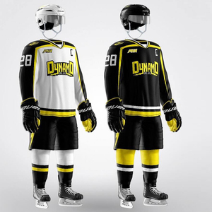 Tenue de sport de style unique, sublimation, uniforme de hockey sur glace personnalisé, ensemble, personnalisation de la combinaison de couleurs, uniformes de hockey sur glace - Product Image 4