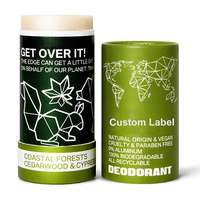 Yongjian personnalisé écologique carton pousser Kraft papier Tube rond ovale naturel déodorant bâton conteneurs pour emballage de parfum