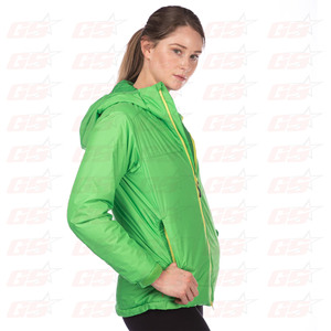 Custom wholesale shiny puffer jackets women tops fashionable - Product Image 2