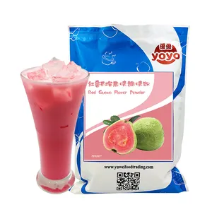 Vermelho guava sabor leite chá bebidas em pó tavim