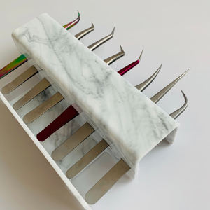 Nouveau En Acier Inoxydable Extension de Cils Pincettes Droite Courbes Volume Cils Brucelles - Product Image 5