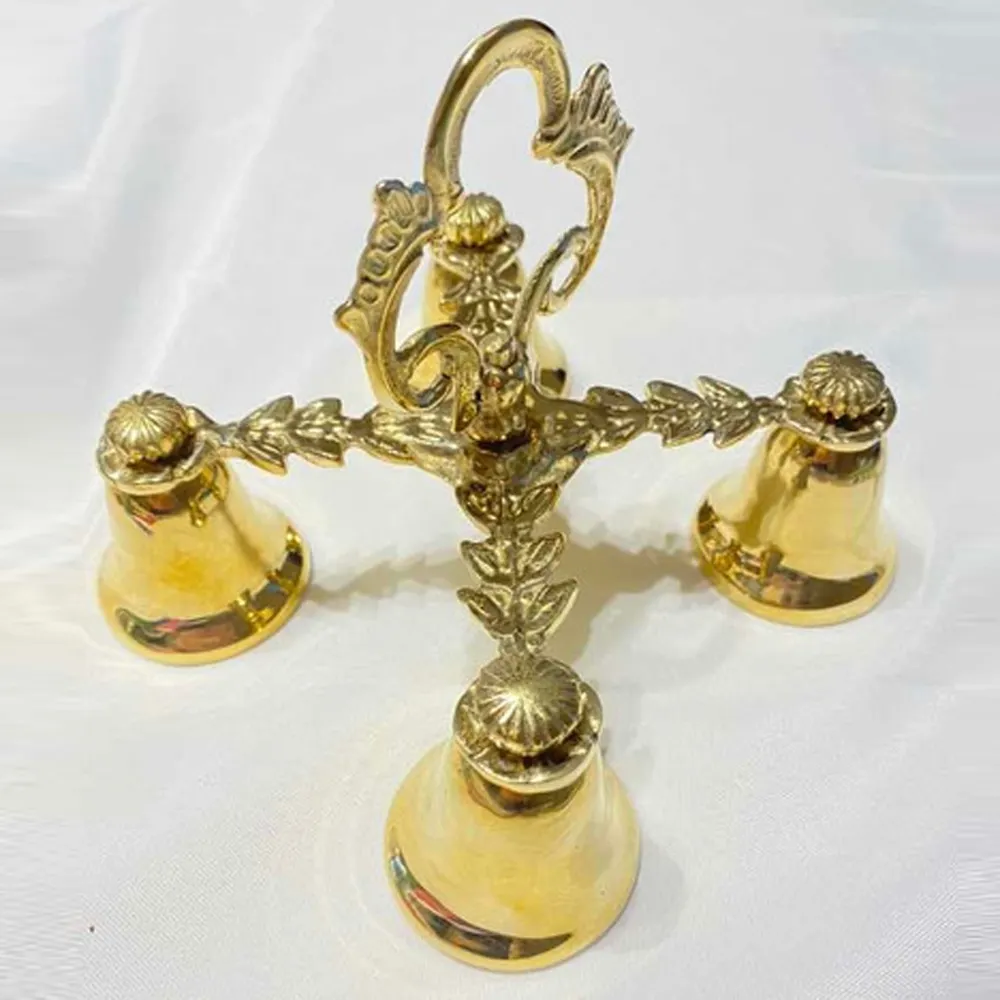 Luxury and Uniqui Trending Brass Hand Bell For Church or Indian temple