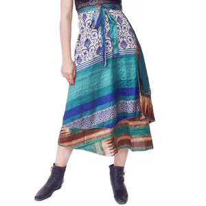 Groothandel Wrap Rond Sari Rokken Rajasthani Magic Wrap Rok Fabrikant