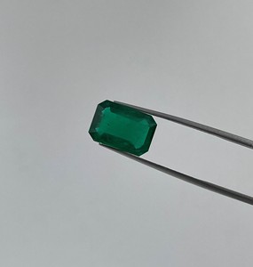 Esmeralda Natural para fabricación de joyas, esmeralda de alta calidad, corte octagonal, 3,97 ct - Product Image 2