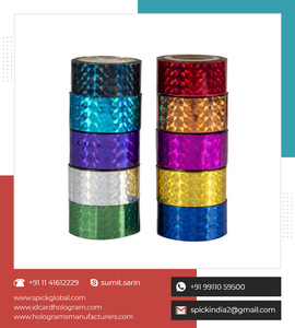 Bande de vide de sécurité évidente holographique de feuille d'hologramme réfléchissante argentée - Product Image 5