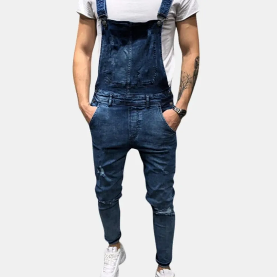 Mens Casual Cargo Overalls Multi Pocket Loose Casual Pants Camping Suspenders Outdoor Labor Jeans Collection from Bangladesh