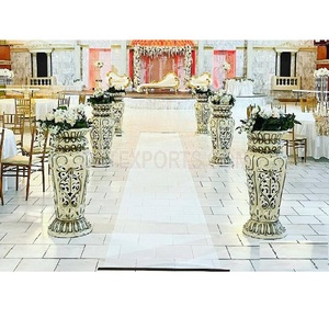 Wedding Entrance Decoration Aisle Way Pillars Nigerian Style Wedding FRP Carved Walkway Decor Indian Wedding Aisle Way Pillars - Product Image 1