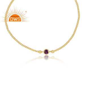 Bracelet en argent Sterling améthyste pour femmes, nouveau, tendance, meilleure vente, pierre précieuse, bijoux de noël - Product Image 2