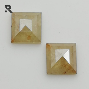 2.76 CT 6.1x6.2x2.8mm น้ำแข็งพีชสี่เหลี่ยมทรงเหลี่ยมหลวมธรรมชาติเพชรกุหลาบเจียระไนเพชรการตกแต่งเครื่องประดับที่ผ่านการรับรองมาตรฐาน IGI - Product Image 2