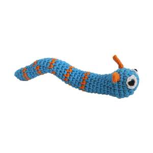 Premium Quality ItemSqueaker <b>Worm</b> Dog Toy for Your Baby Dog Handmade Customized Cotton Toy - Product Image 1