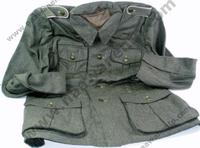 Fabricant pakistanais de manteaux pour hommes, coupe-vent, style allemand M40 de la Seconde Guerre mondiale, gris champêtre, 100% laine, tunique de terrain allemande M40 de la Seconde Guerre mondiale