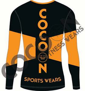 Camiseta de manga larga de entrenamiento deportivo personalizado de talla grande para hombre, transpirable, poliéster, licra, punto, sublimación, ilustraciones de humo - Product Image 6