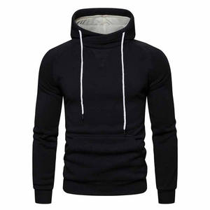Sudaderas con capucha en blanco con logotipo personalizado al por mayor de fábrica, sudaderas con capucha lisas de poliéster para hombre para imprimir sudaderas con capucha de gran tamaño - Product Image 3