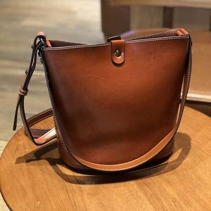 Leather Bucket <b>Bag</b>, <b>Personalised</b> <b>Bag</b>, Leather Shoulder <b>Bag</b>, Cross Body <b>Bag</b>, Brown Leather <b>Bag</b>, Crossbody <b>Bag</b>, Gift for Her - Product Image 1