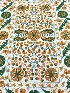 Suzani-Mantel de pared bordado hecho a mano, decoración Bohemia, colcha, cubierta de cama, colcha brillante - Product Image 2