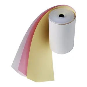 Fabrikant Supply 100% Virgin Houtpulp Zelfkopiërend Roll Groothandel Prijs 3 Ply Ncr Papier