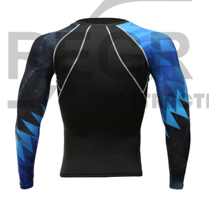 Protector de sarpullido mma de compresión, manga larga, estampado por sublimación, diseño OEM - Product Image 3