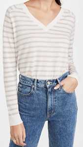 Service OEM Pull décontracté grande taille à manches longues pour femmes Pull brodé à rayures multicolores Col ras du cou Hiver Adultes - Product Image 2