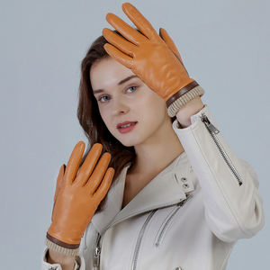 Women's High Quality Full <b>Finger</b> Leather <b>Gloves</b> for Winter Warmers for Daily and Outdoor Casual Scenes - Product Image 4
