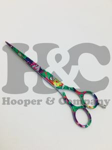 Tijeras personalizadas, tijeras de corte de pelo de acero inoxidable de 6 pulgadas con punta de hoja afilada Roma para salones de belleza y peluquería, logotipo de visón - Product Image 2