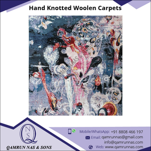 Alfombra de lana anudada a mano de estilo tibetano moderno más vendida, juegos de alfombras, uso de oración en el hogar, proveedor de confianza - Product Image 3