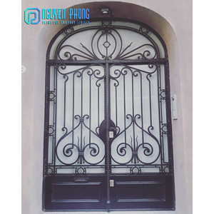 Giá Rẻ Nhà Sản Xuất Chuyên Nghiệp Đồ Trang Trí Vườn Rèn Sắt Chính Gates - Product Image 6