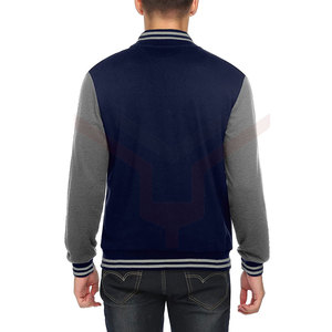 Chaqueta Varsity Letterman de Moda con Logotipo Personalizado Bordado, Cuerpo de Lana y Mangas de Cuero, Chaqueta de Béisbol para Hombre y Mujer - Product Image 3