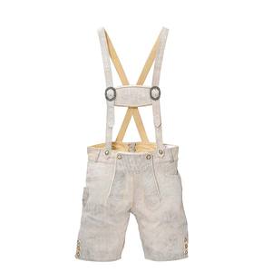 2024 TENDANCE authentique allemand unisexe Lederhosen blanc en cuir véritable court vêtements de travail Oktoberfest tenue en cuir véritable authentique - Product Image 1