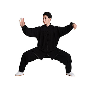 Uniforme de kung-fu de alta calidad para hombres, uniforme de Wing Chun, OEM, tradicional, shaolin, kung-fu, tai chi, venta al por mayor - Product Image 3