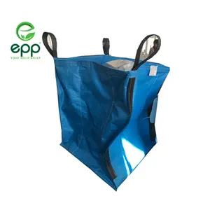 Q bags-bolsas de malla de 90x90x120cm, venta directa de fábrica, supersacos de fondo plano de 1000KG