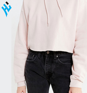 Sudadera con capucha para mujer, de manga larga y 100% de algodón, con logotipo personalizado de alta calidad, ropa ajustada de Color sólido para gimnasio - Product Image 6