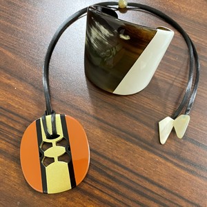 Vente en gros de chaîne de corne laque 100% buffle recyclé fait à la main, collier, bijoux en corne fabriqués au Vietnam - Product Image 2