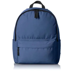 Premium Quality School Zipper Back Pack Blue Color Waterproof Outdoor Travel Bags Backpacks Customized Fashion Unisex PK
