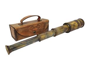 Telescopio de Latón de Primera Calidad con Estuche de Cuero, Telescopio Náutico, Telescopio Marino, Telescopio Vintage Hecho a Mano, Regalo - Product Image 4
