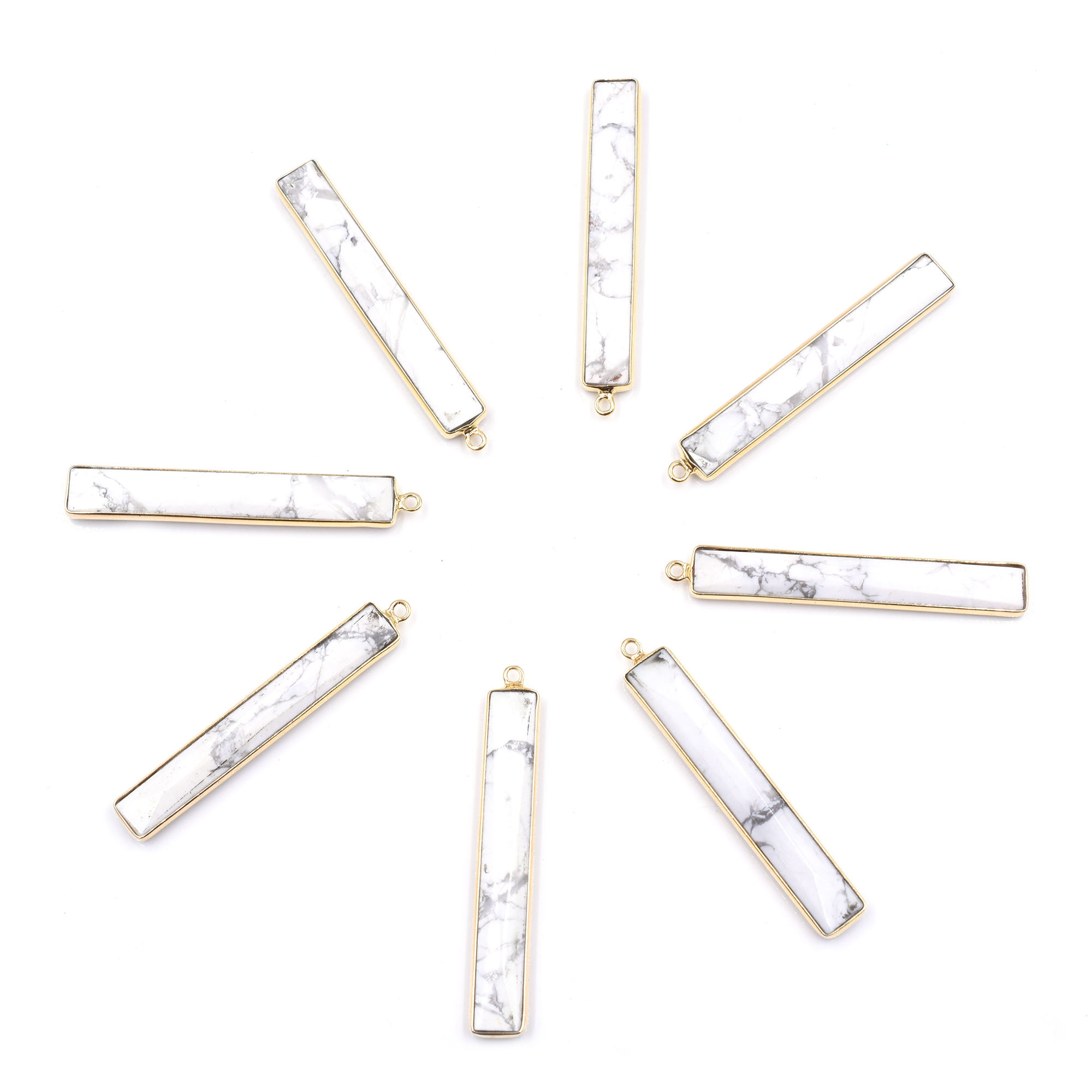 White with black textured