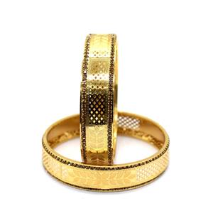 Bracelet jonc d'amour en plaqué or fait à la main pour femmes, tenue de fête de mariage, meilleur cadeau, conception religieuse ethnique classique - Product Image 2