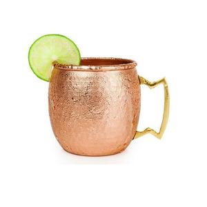 Taza de Diseño Exclusivo en Color Lima y Menta, Taza de Cobre para Servir Agua o Jugo con Asa de Latón a un Precio Accesible - Product Image 1