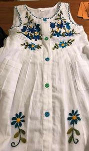 Beautiful & Stylish-Comfort-Cute-Baby-<b>Toddler</b> Handmade dress with Beautiful-Embroidery - 2020 - Product Image 2